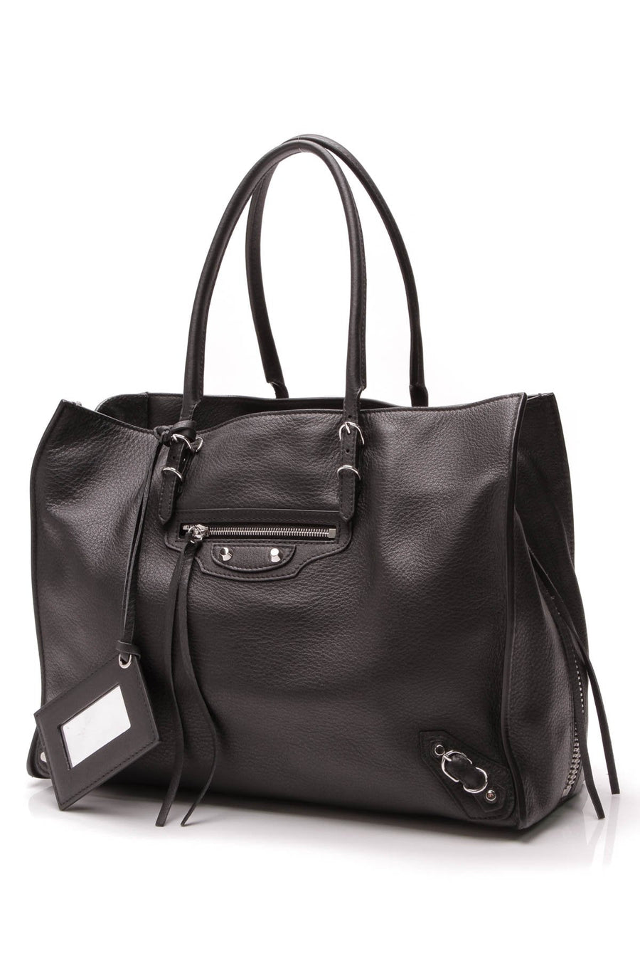 Papier B4 Zip-Around Tote Bag - Black