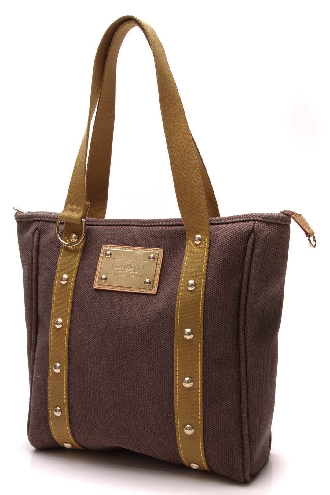 Cabas MM Tote Bag - Brown Antigua Canvas