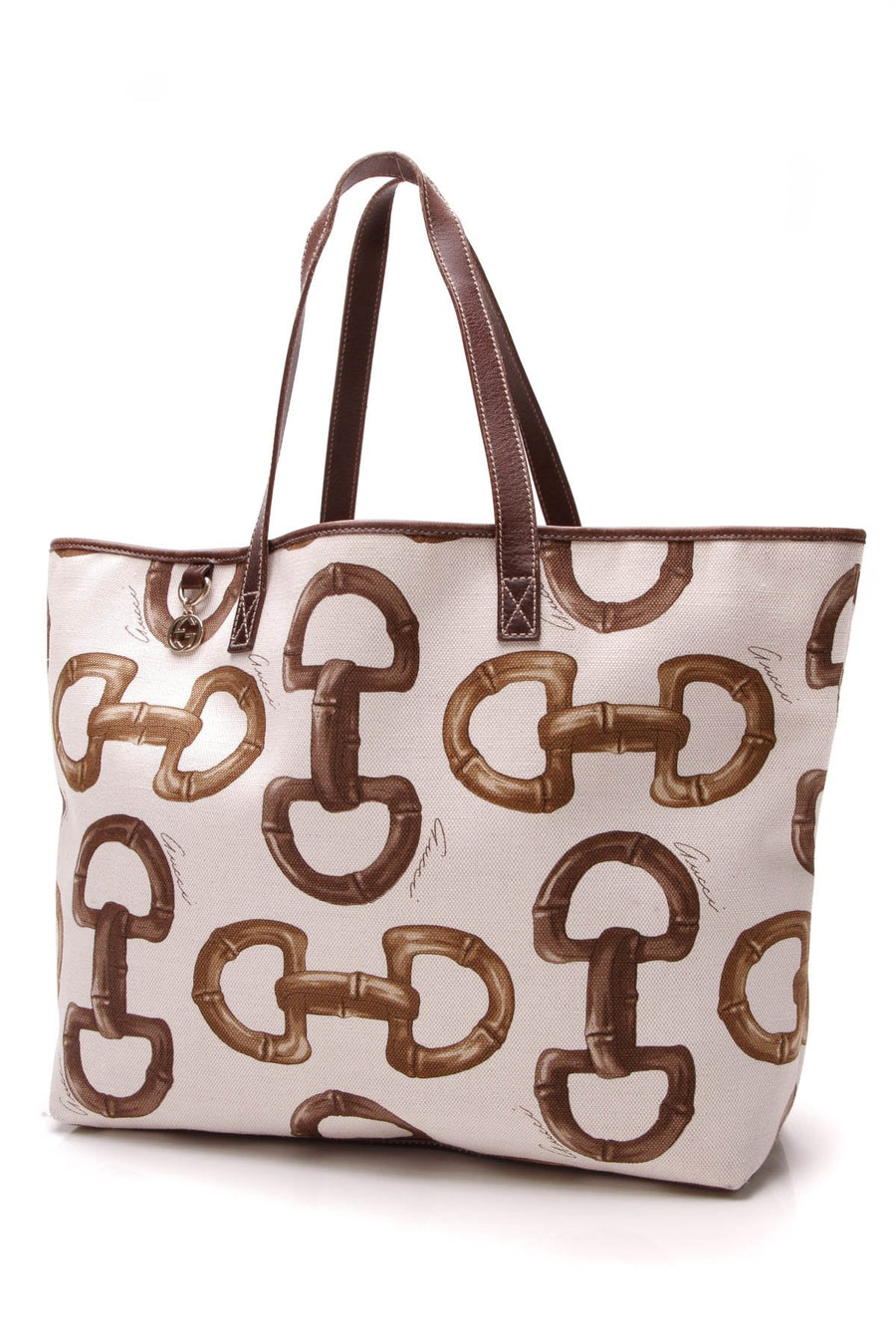 Horsebit Print Tote Bag - Canvas