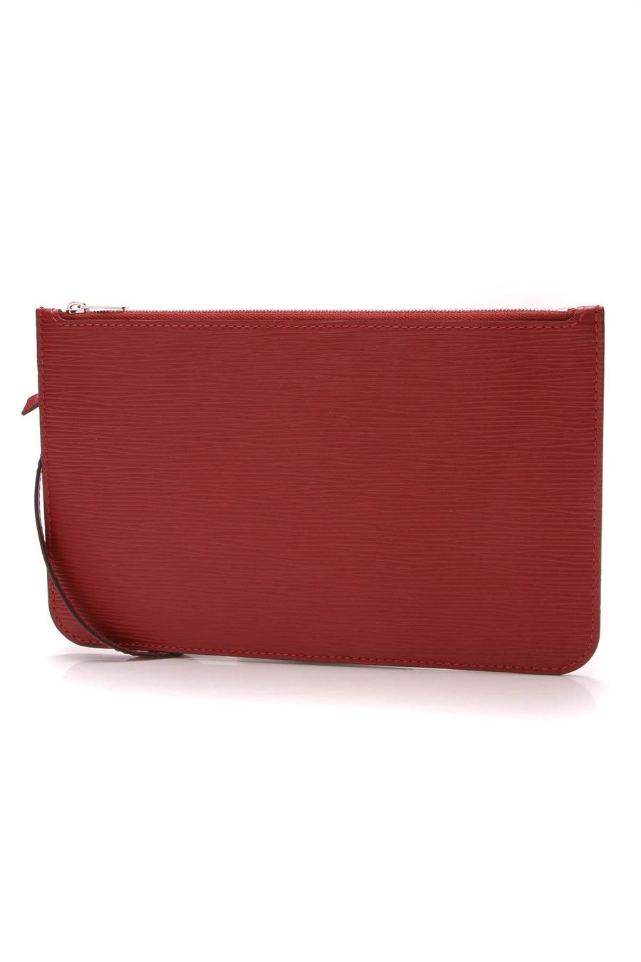 Epi Neverfull Pouch Wristlet - Rubis
