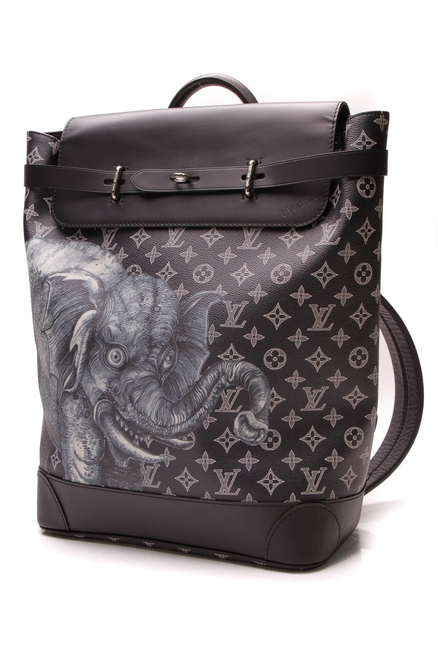 Elephant Chapman Steamer Backpack - Encre Savane Monogram