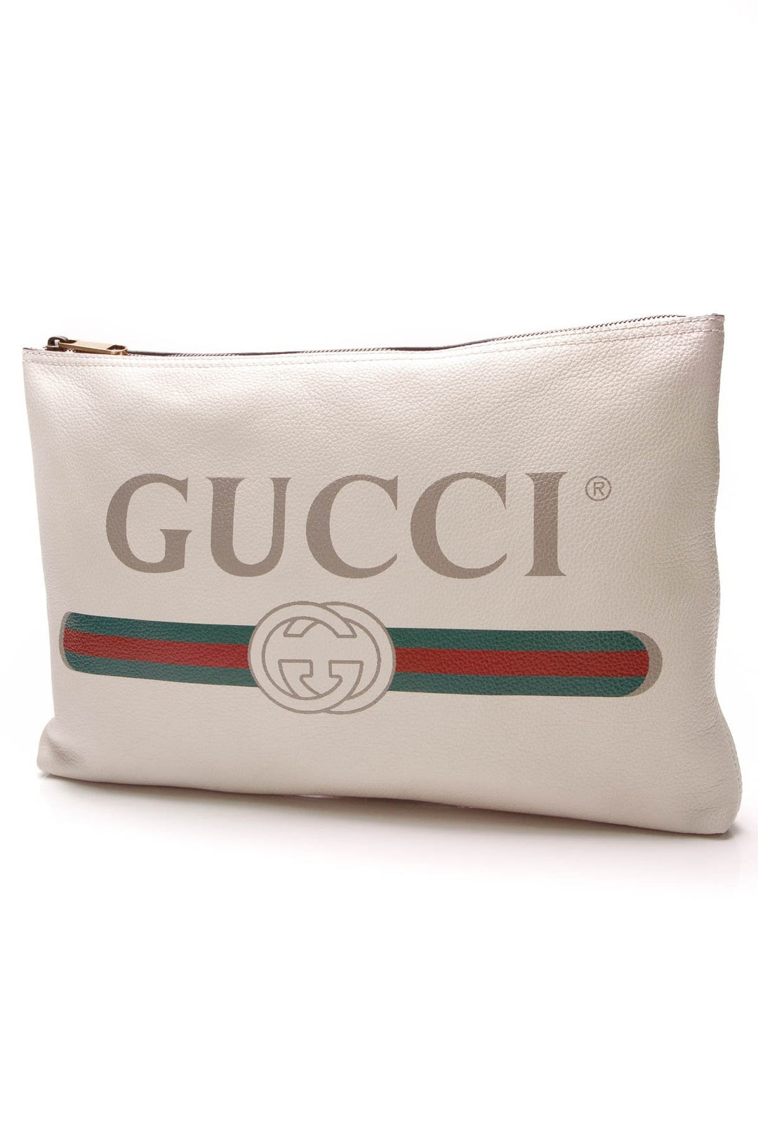 Print Medium Portfolio Bag - Off White