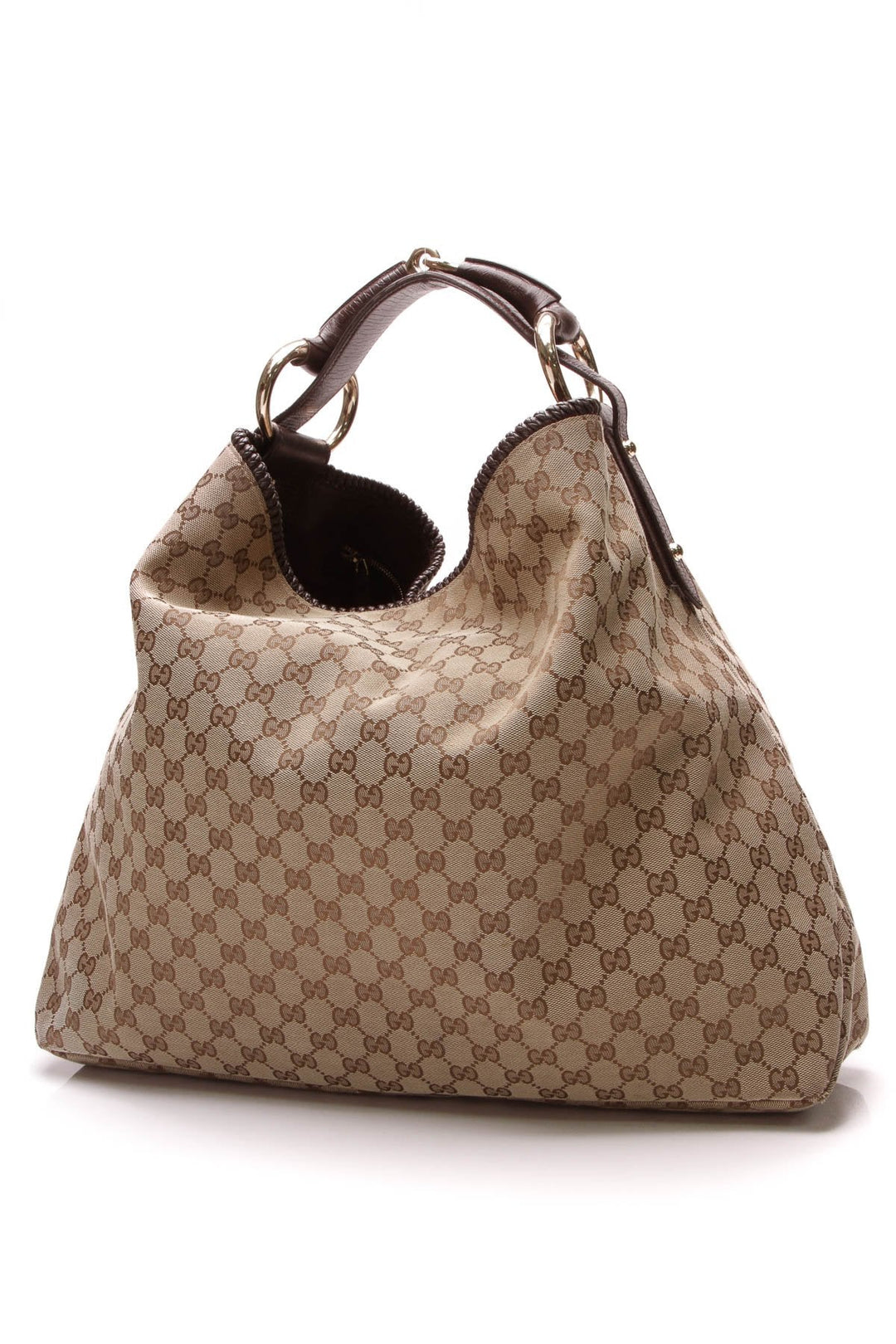 Horsebit Large Hobo Bag - Signature Canvas