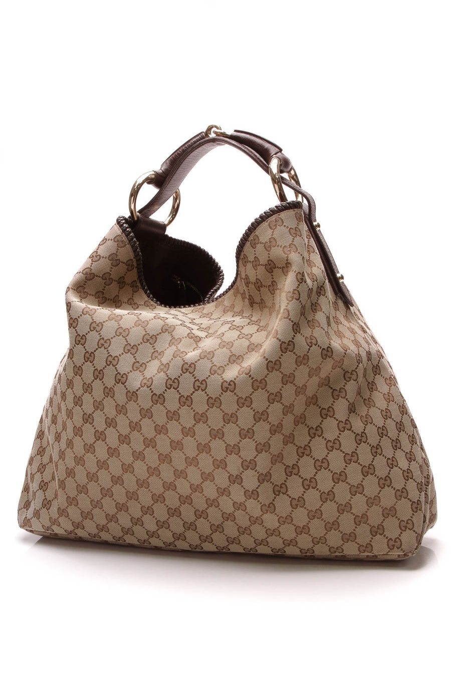 Horsebit Large Hobo Bag - Signature Canvas