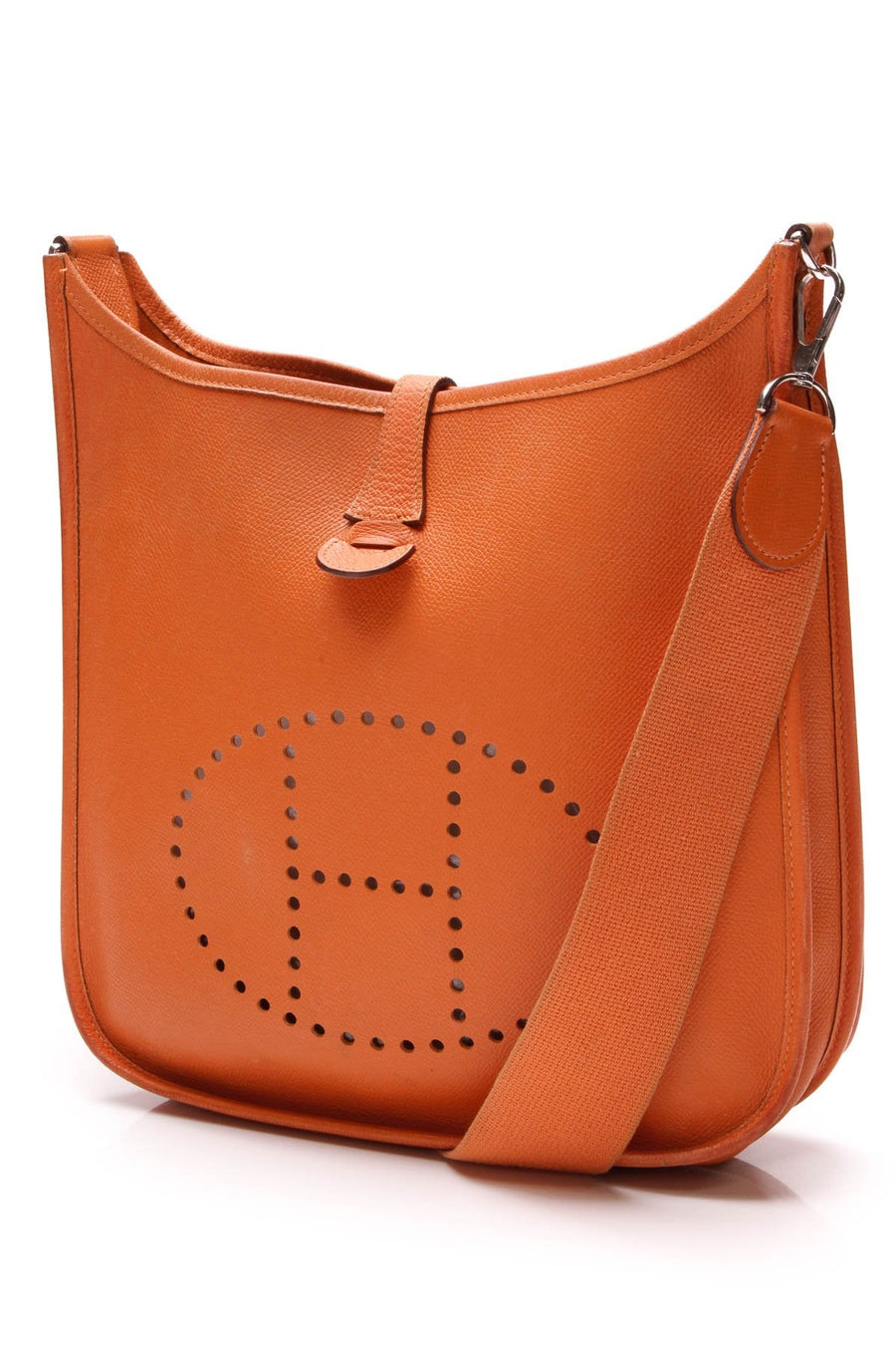 Evelyne II PM Bag - Orange Epsom Leather