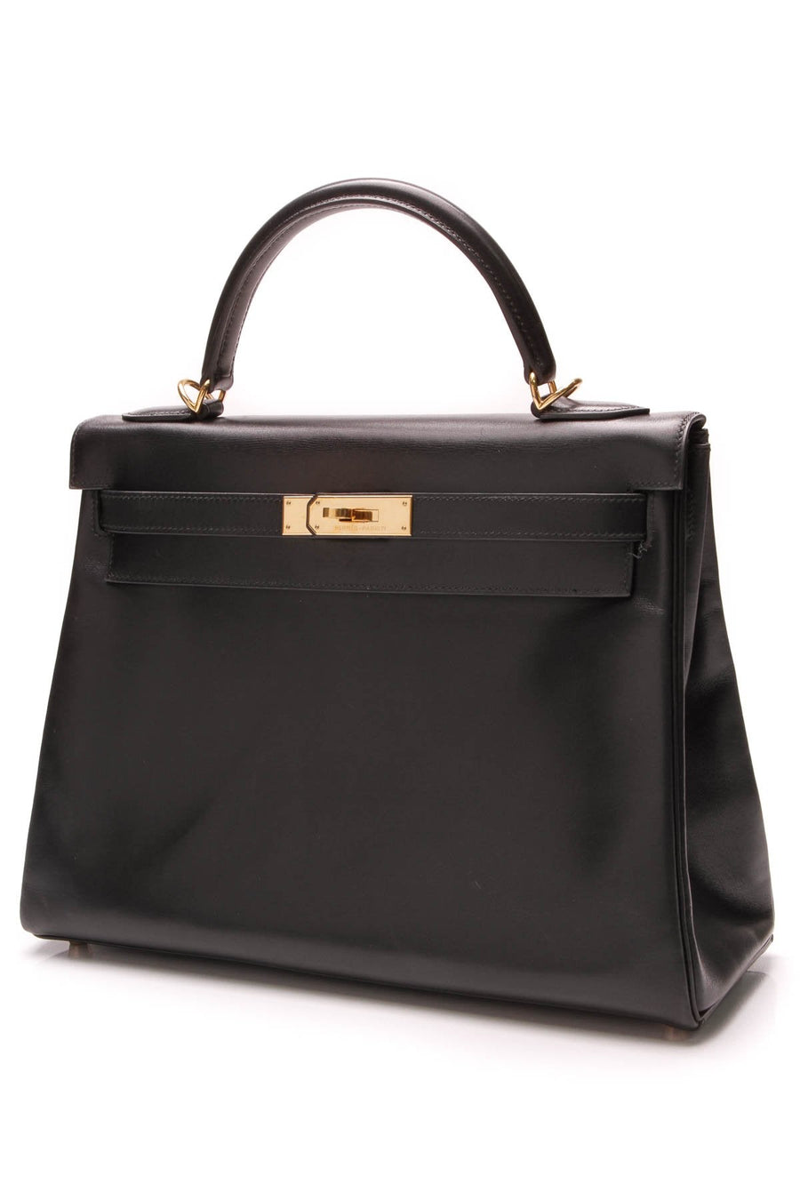 Kelly Retourne 32 Bag - Black Box Leather