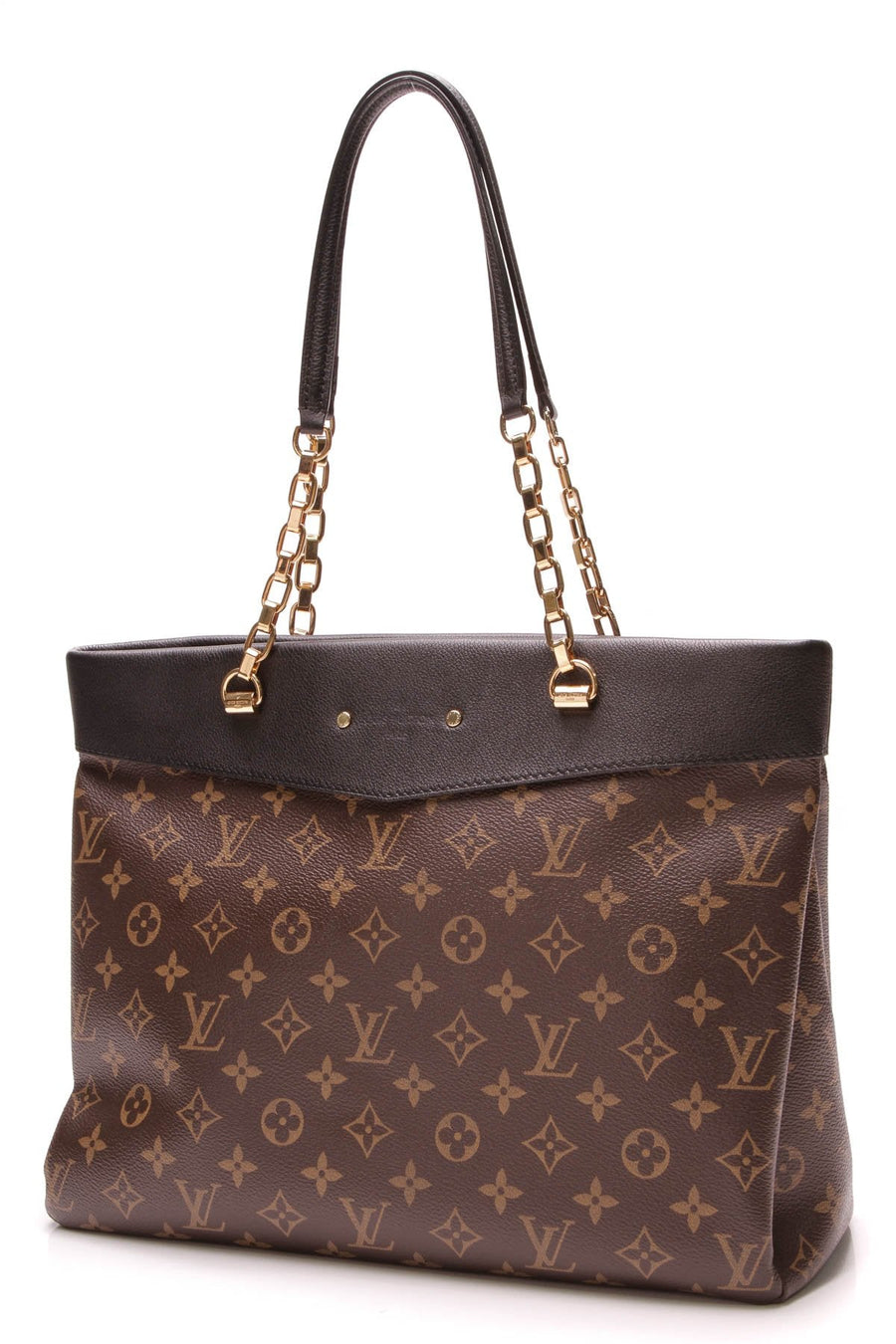 Pallas Shopper Tote Bag - Monogram/Black
