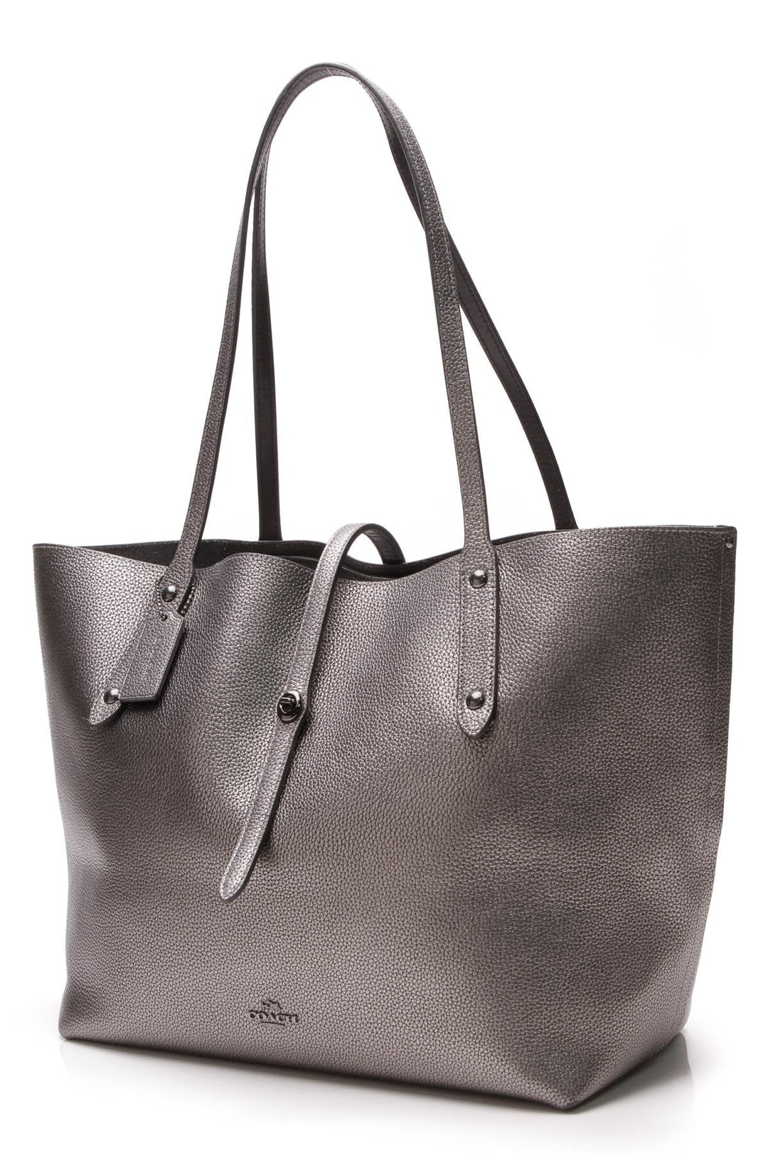 Market Tote Bag - Metallic Graphite