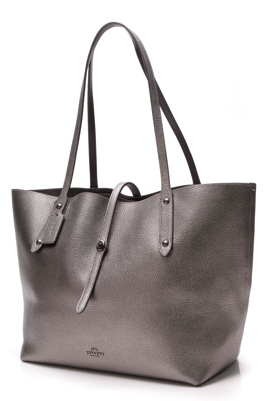 Market Tote Bag - Metallic Graphite