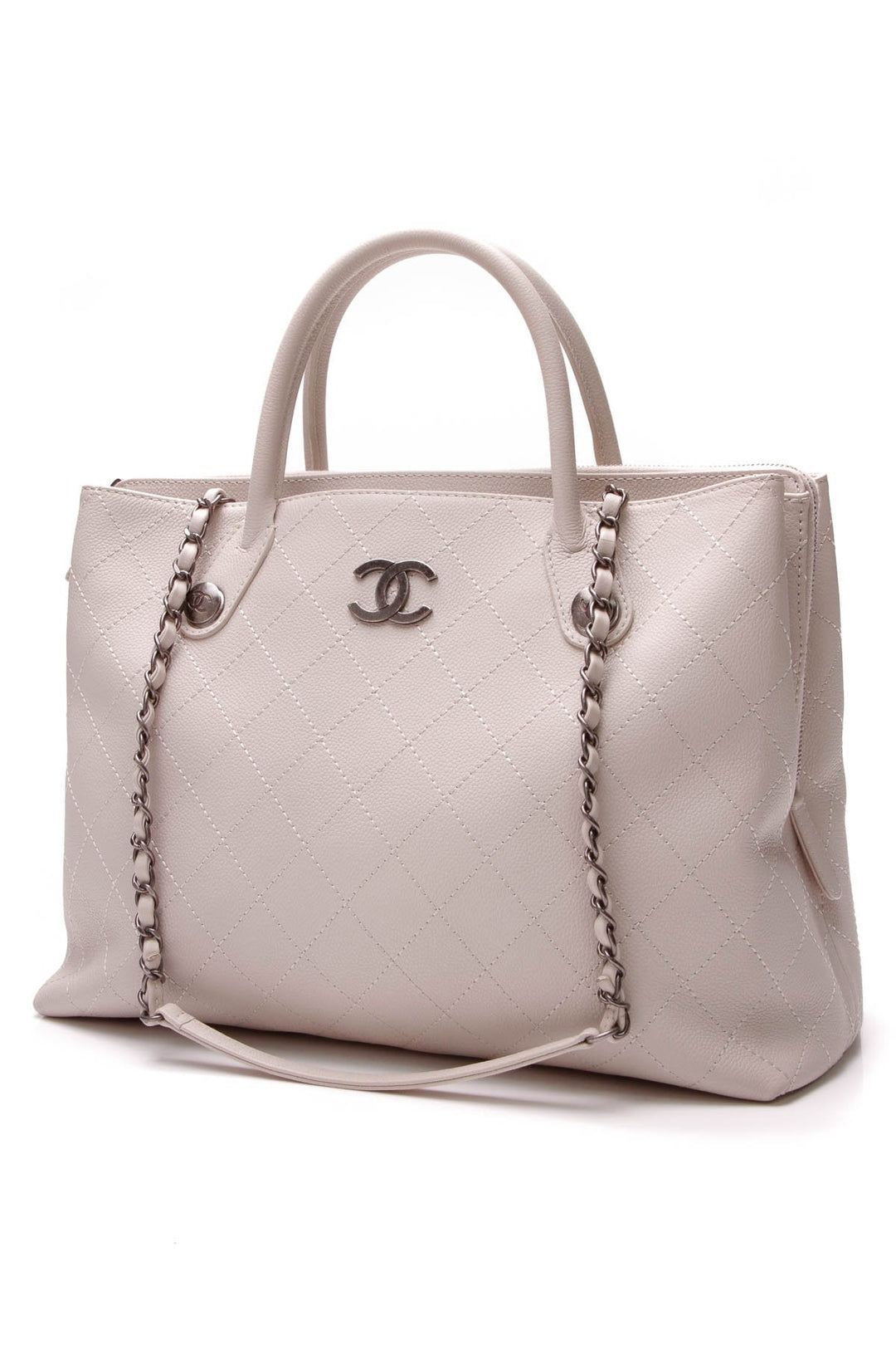 Two-Way Shopper Tote Bag - Light Gray