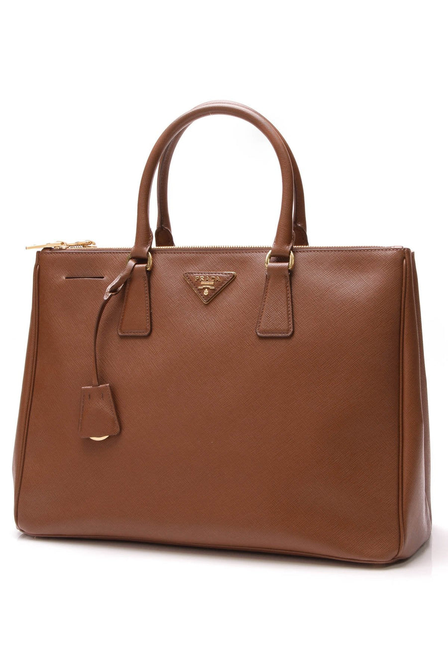 Lux Large Tote Bag - Caramel Saffiano