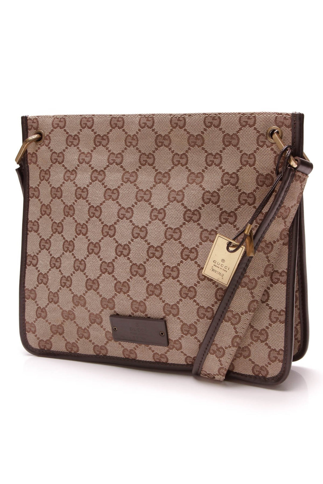 Flat Messenger Bag - Signature Canvas