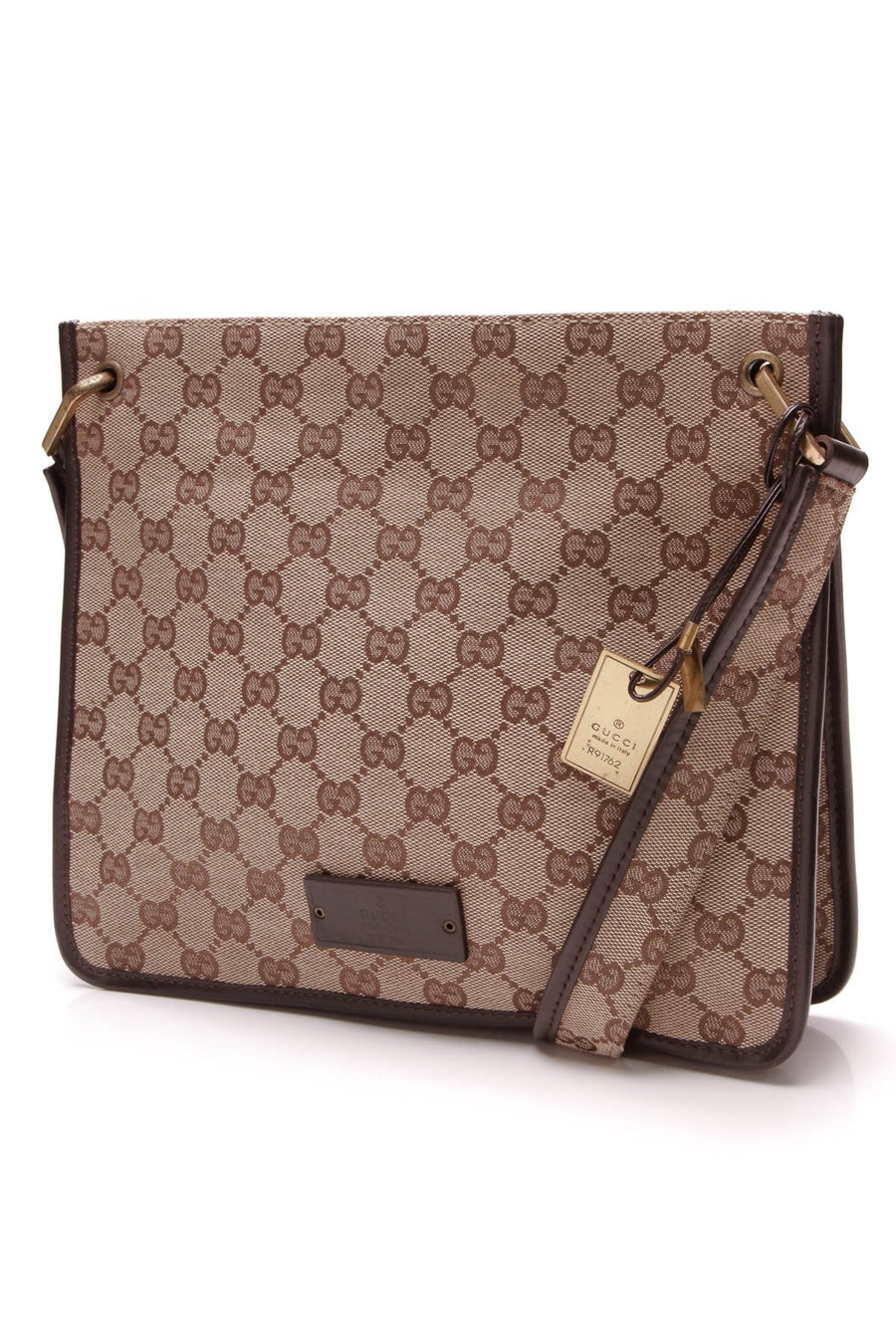 Flat Messenger Bag - Signature Canvas