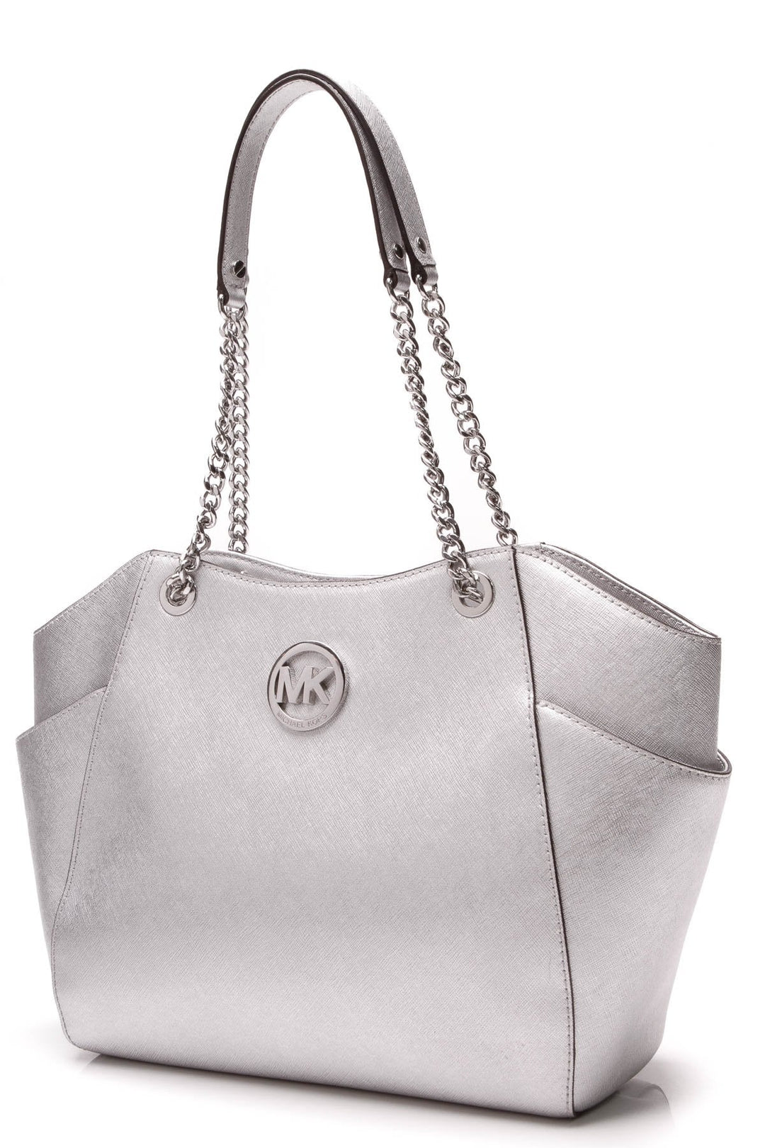 Jet Set Travel Large Chain Bag - Silver