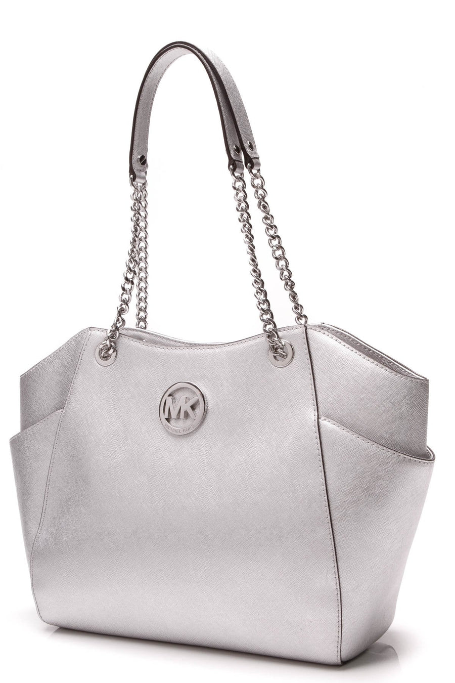 Jet Set Travel Large Chain Bag - Silver
