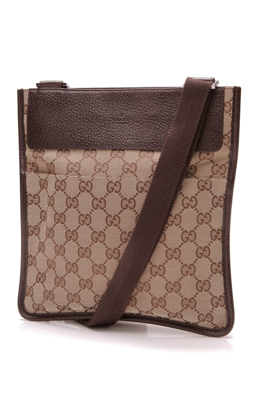 Flat Messenger Bag - Signature Canvas