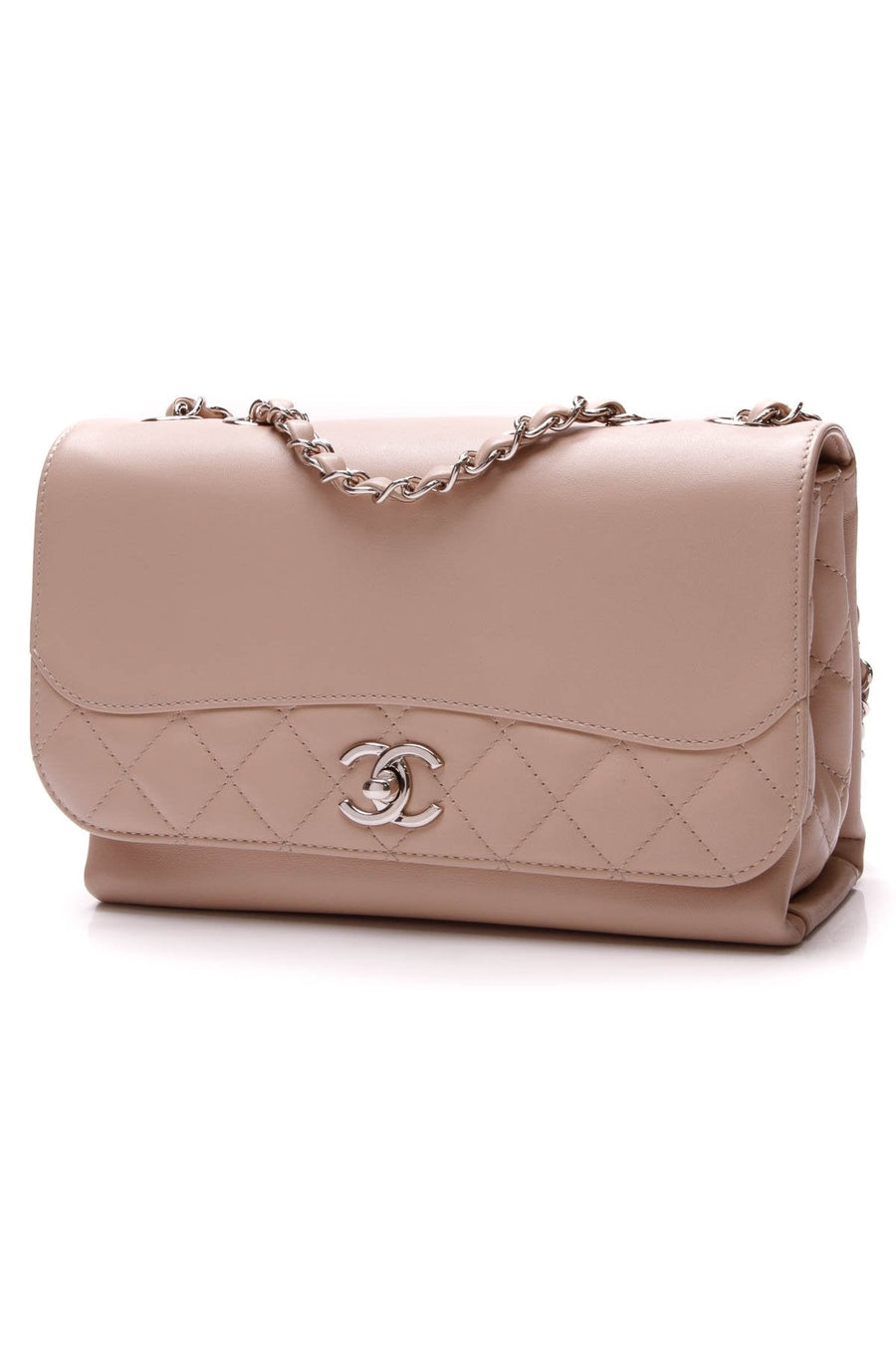 Tramezzo Medium Flap Bag - Beige