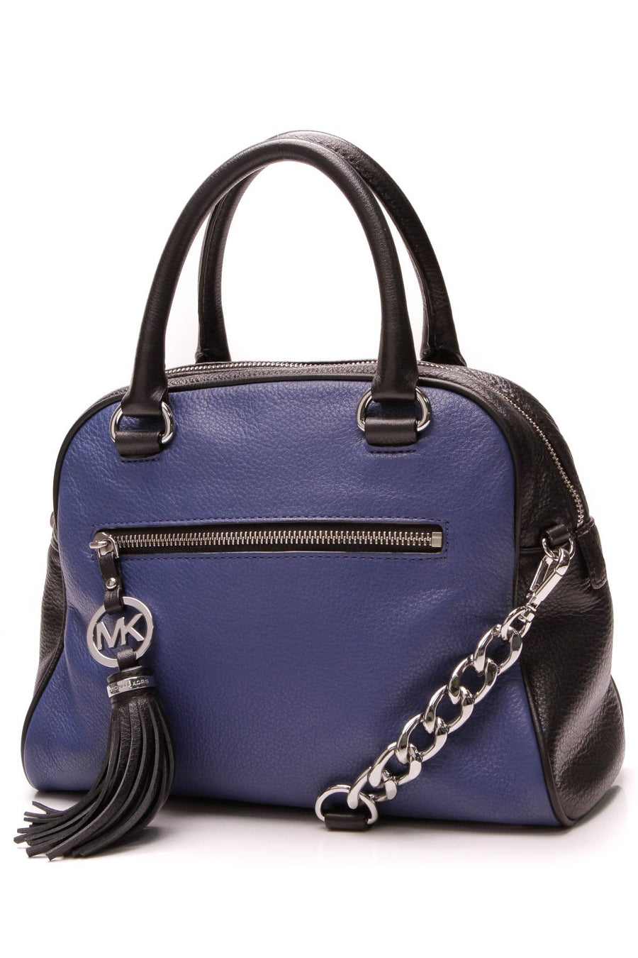 Knox Tassel Bag - Sapphire/Black