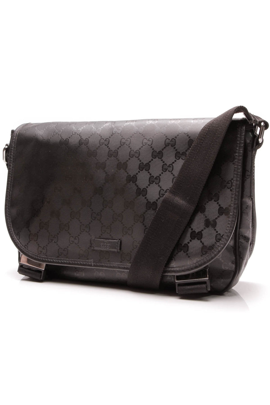 Medium Messenger Bag - Black Imprime