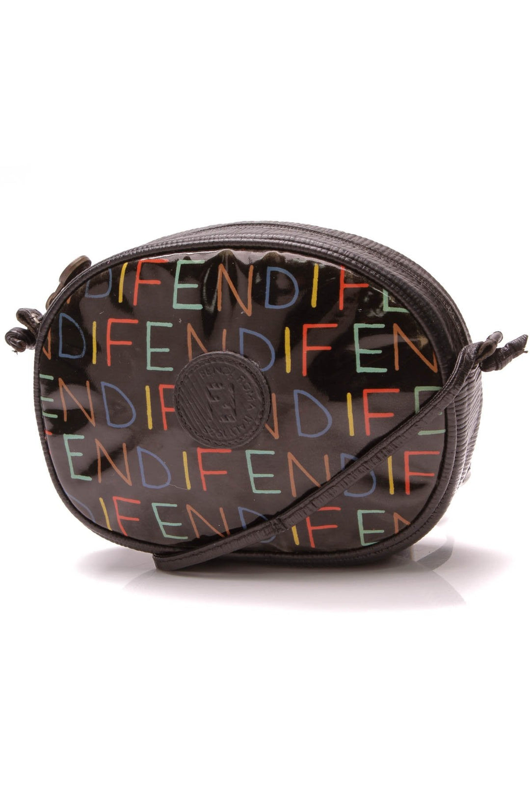 Multicolor Logo Small Crossbody Bag - Black