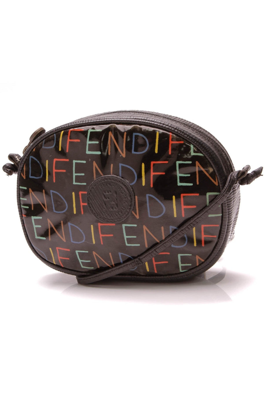 Multicolor Logo Small Crossbody Bag - Black