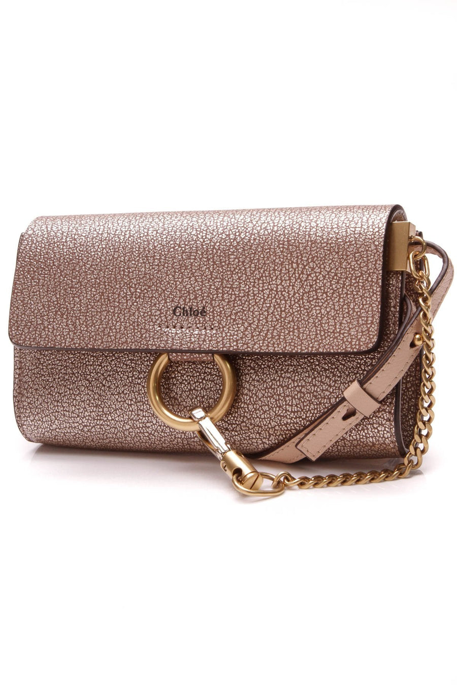 Mini Faye WOC Bag - Metallic Gold