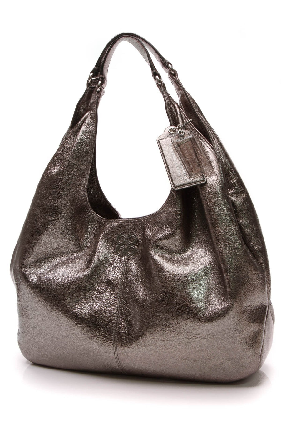 Julia Hobo Bag - Metallic Gunmetal
