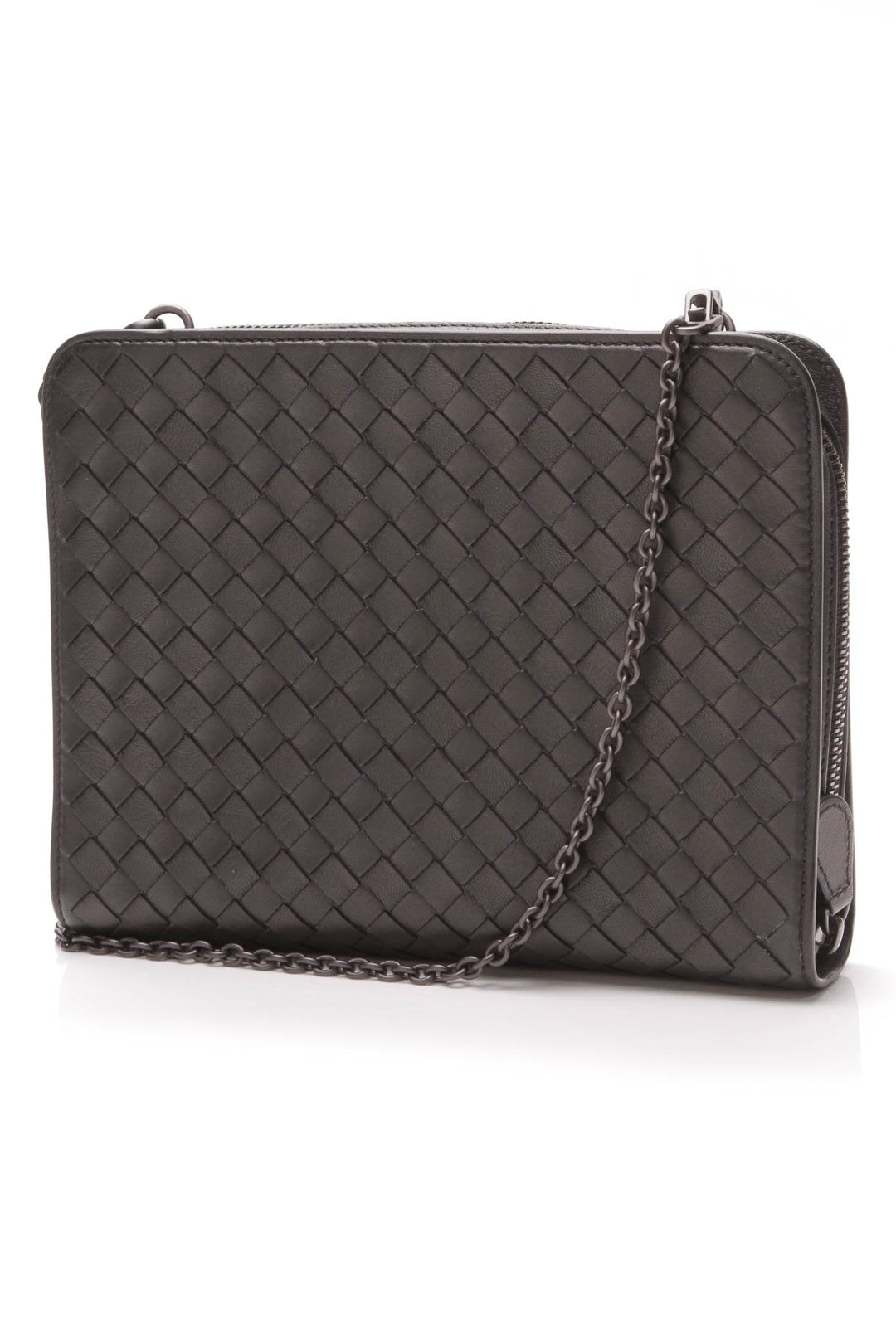 Woven Crossbody Bag - Black