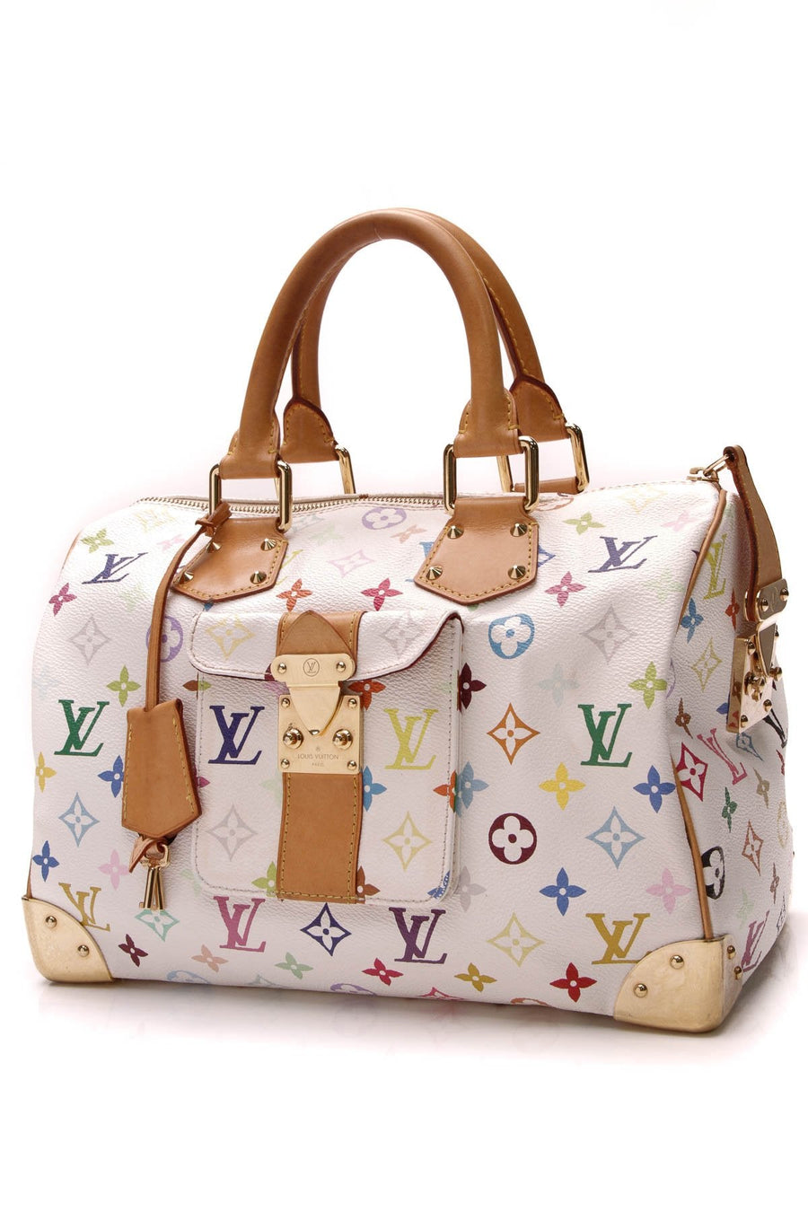 Speedy 30 Bag - White Multicolore Monogram