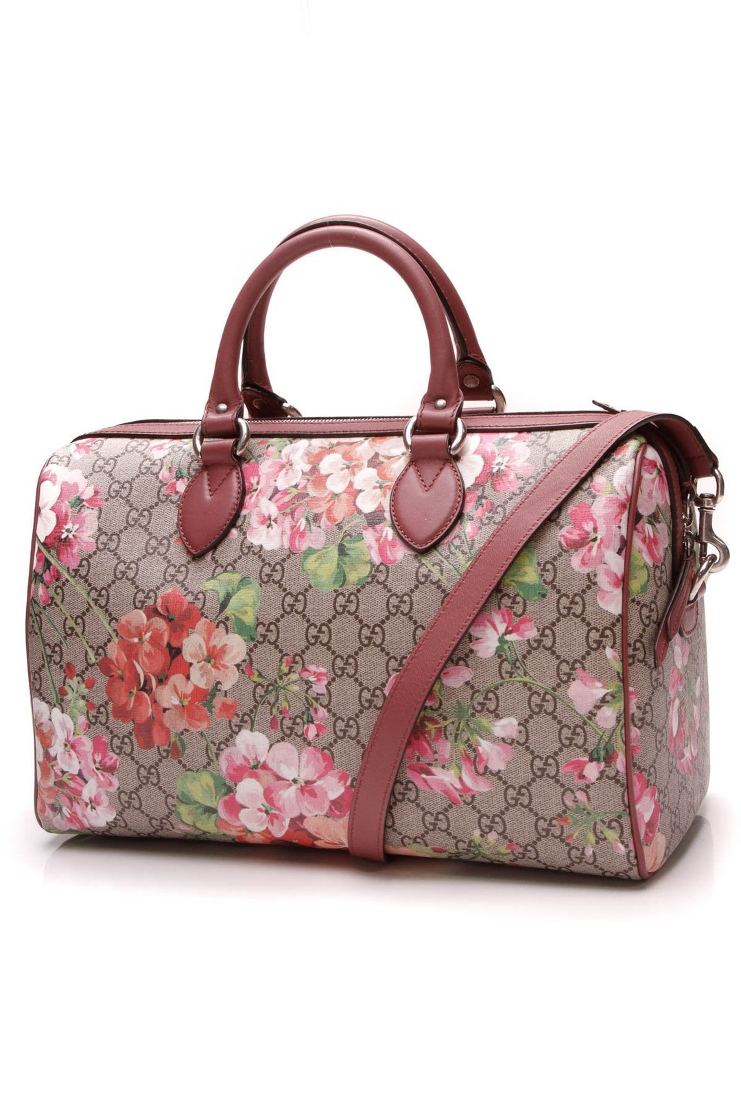 Blooms Medium Boston Bag - Supreme Canvas