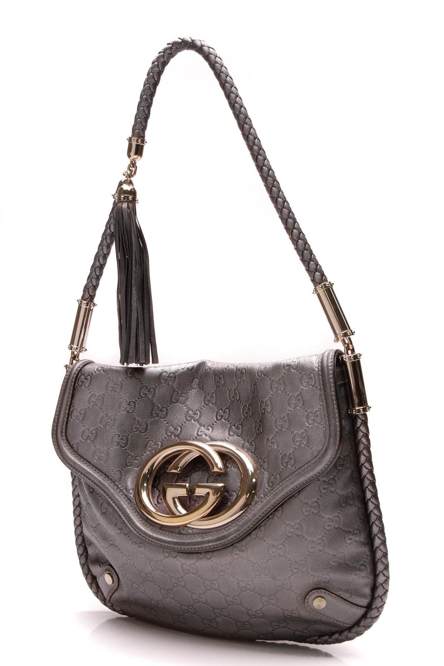 Britt Shoulder Back - Gunmetal Guccissima