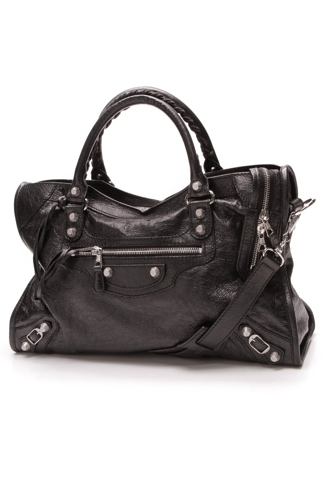 Giant 12 City Bag - Black Lambskin