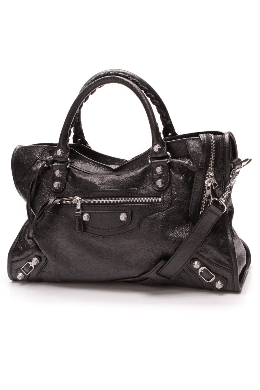 Giant 12 City Bag - Black Lambskin