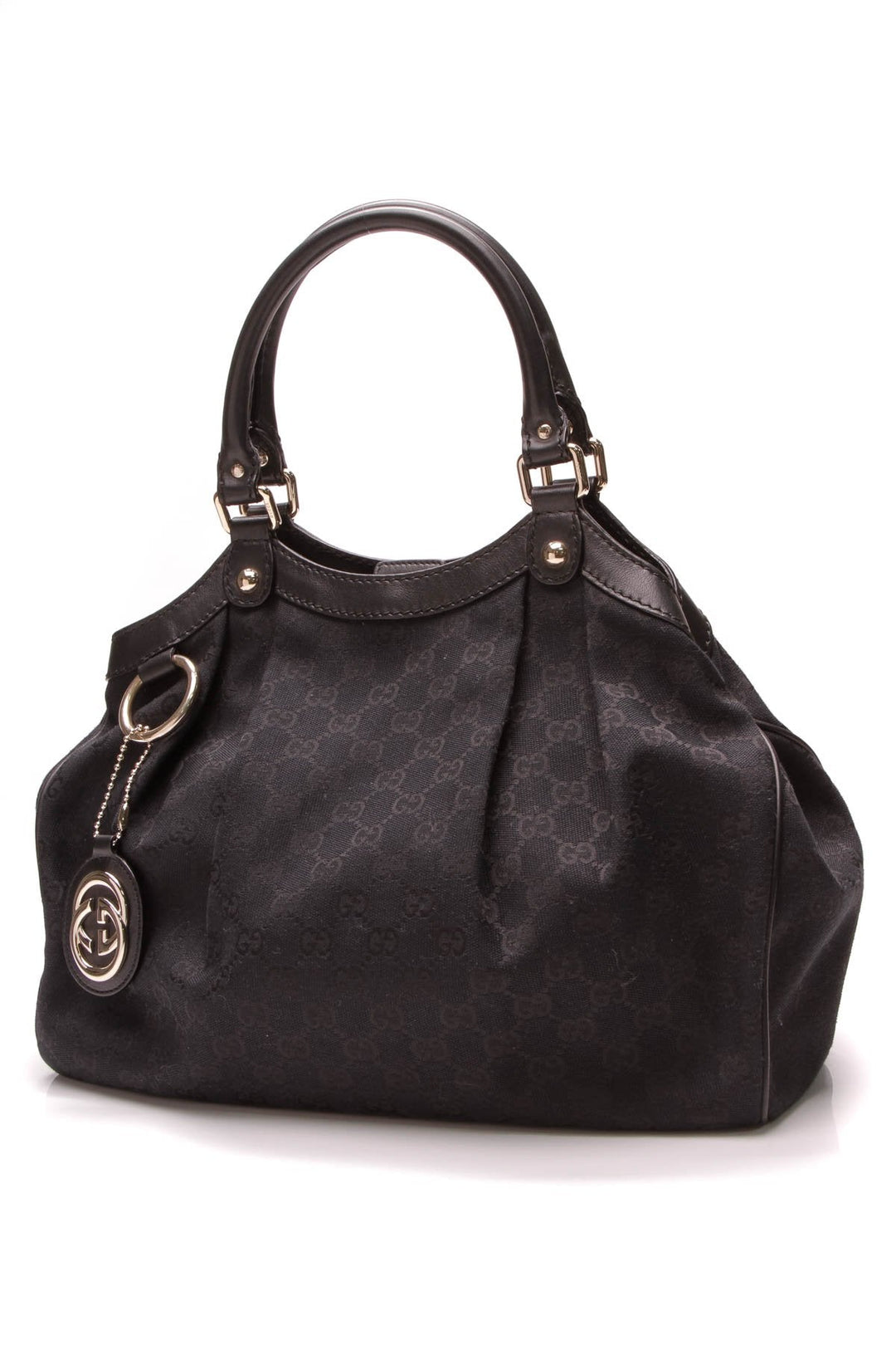 Medium Sukey Bag - Black Signature Canvas