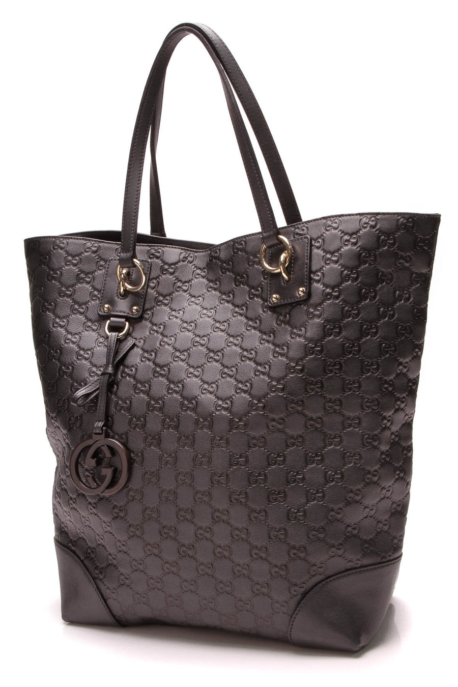 Charm Large Tote Bag - Dark Green Guccissima