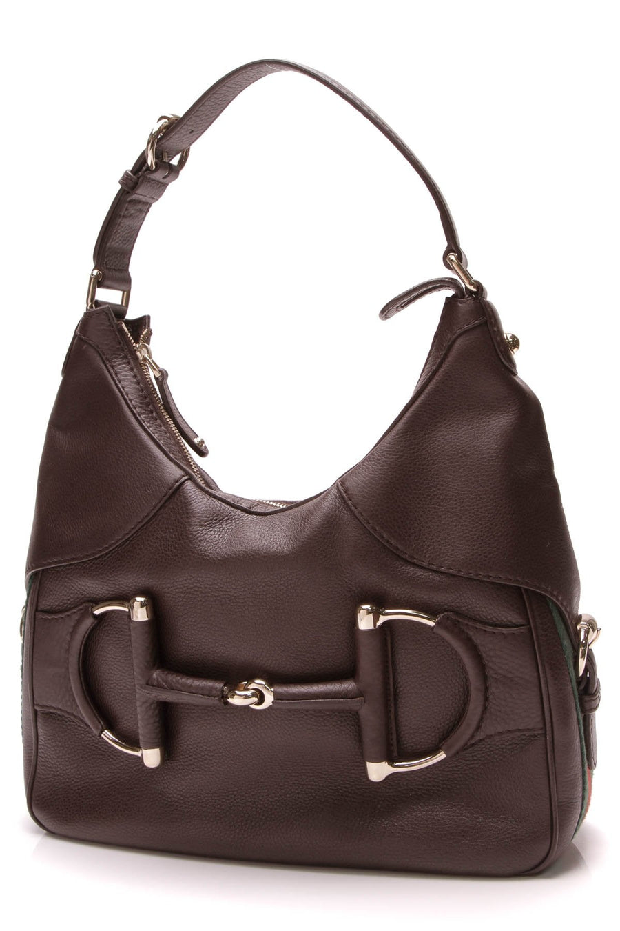 Heritage Horsebit Hobo Bag - Brown