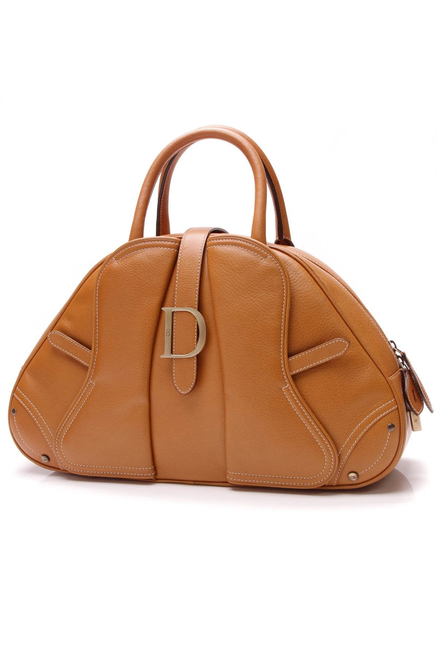 Saddle Bowler Bag - Cognac