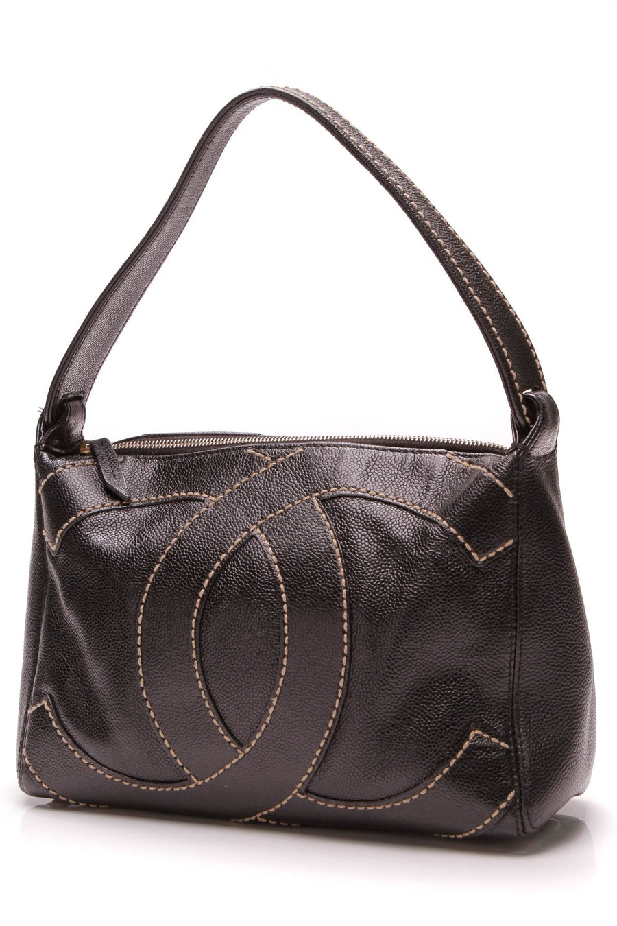 Surpique Hobo Bag - Black Caviar