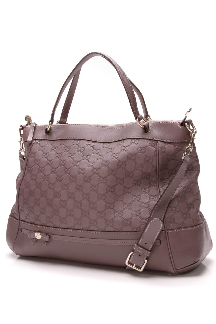 Mayfair Bow Bag - Mauve Guccissima