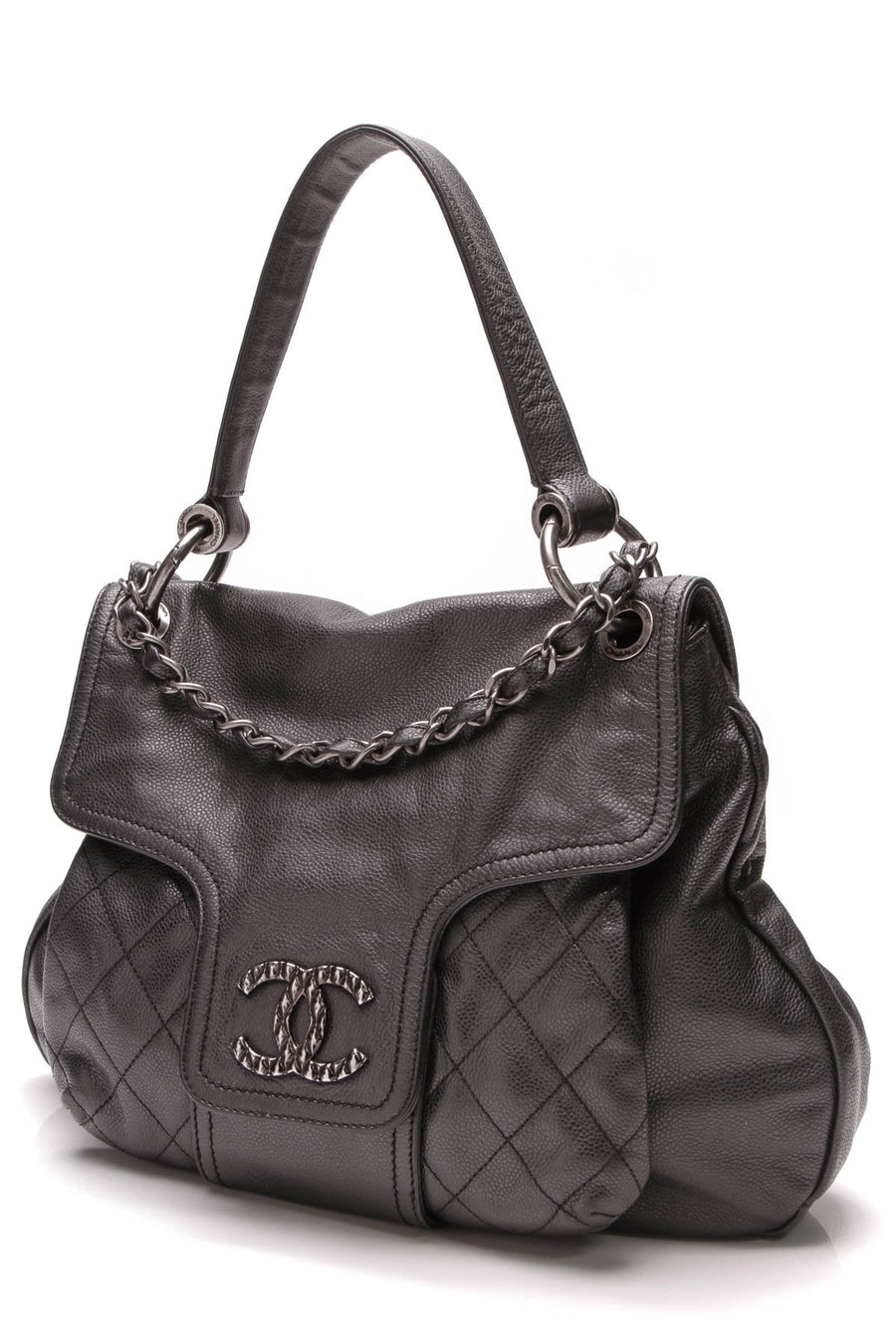 Coco Rider Hobo Bag - Black Caviar