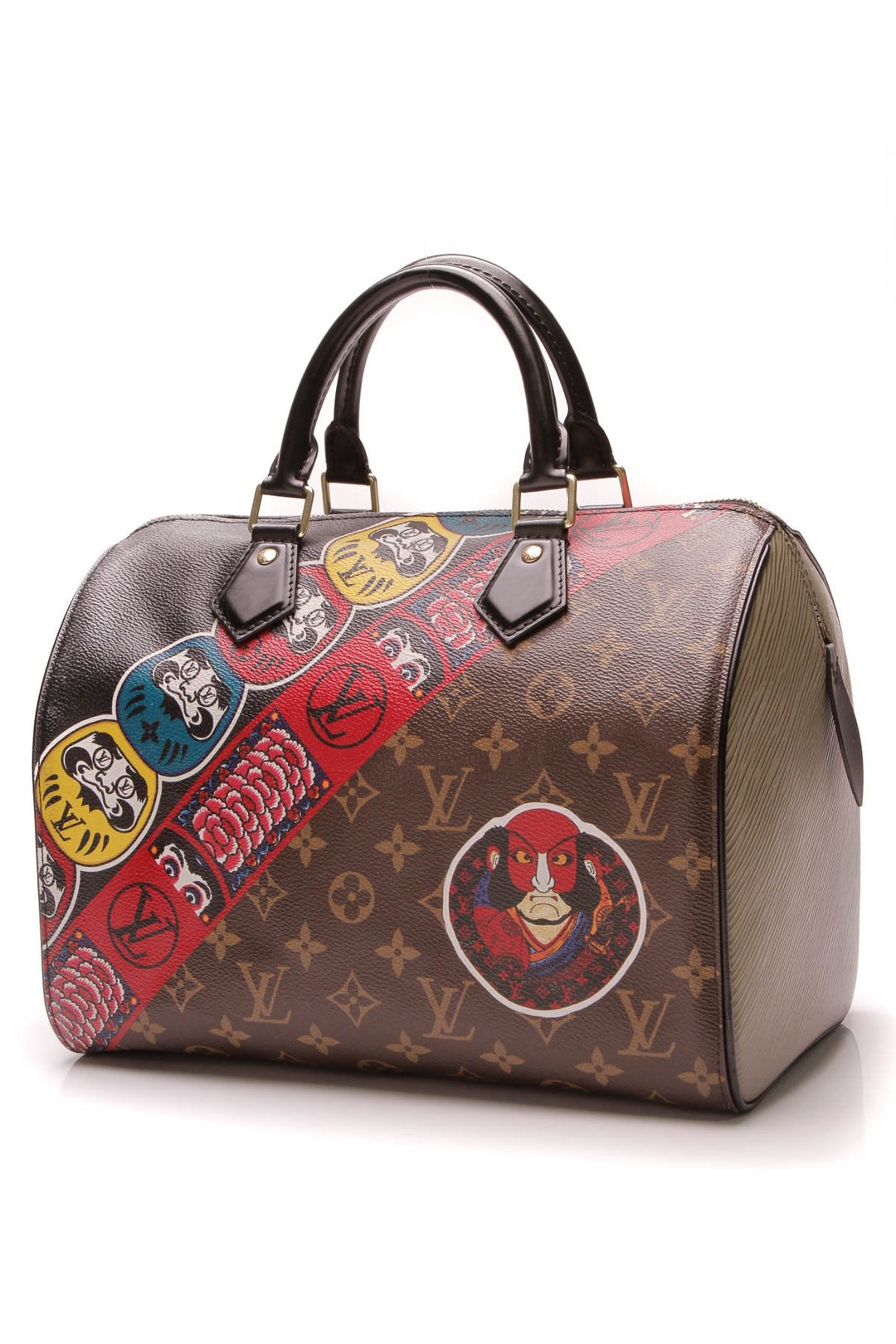 Kabuki Speedy 30 Bag - Monogram/Pepper Epi
