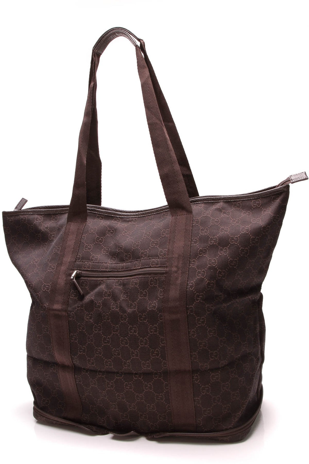 Folding Tote Bag - Brown Signature Canvas