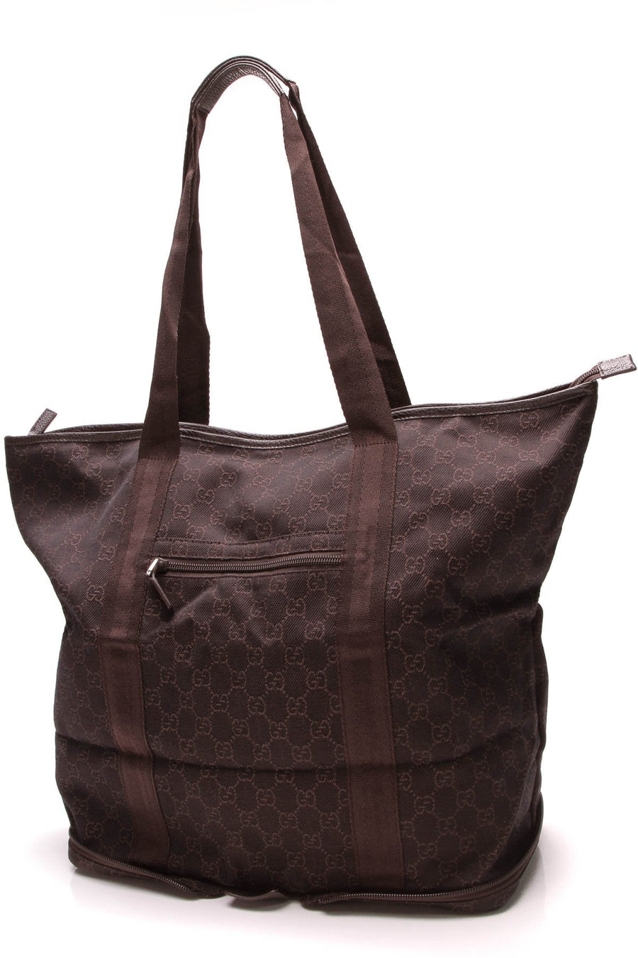 Folding Tote Bag - Brown Signature Canvas