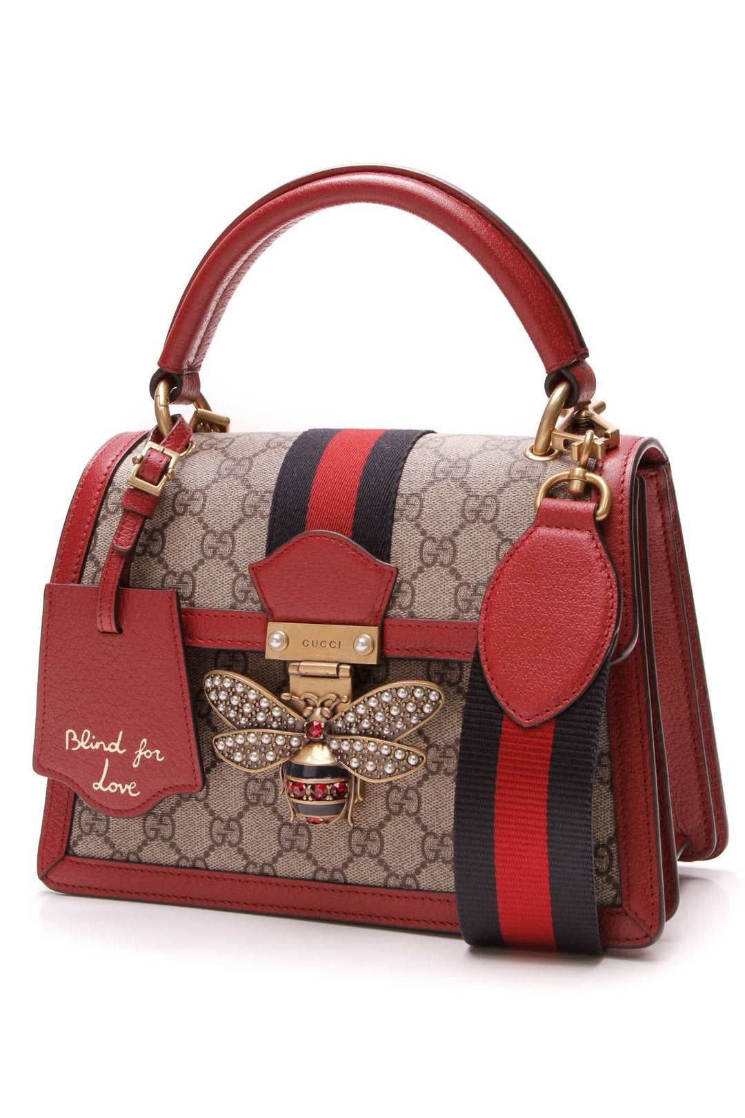 Queen Margaret Top Handle Bag - Supreme Canvas/Red