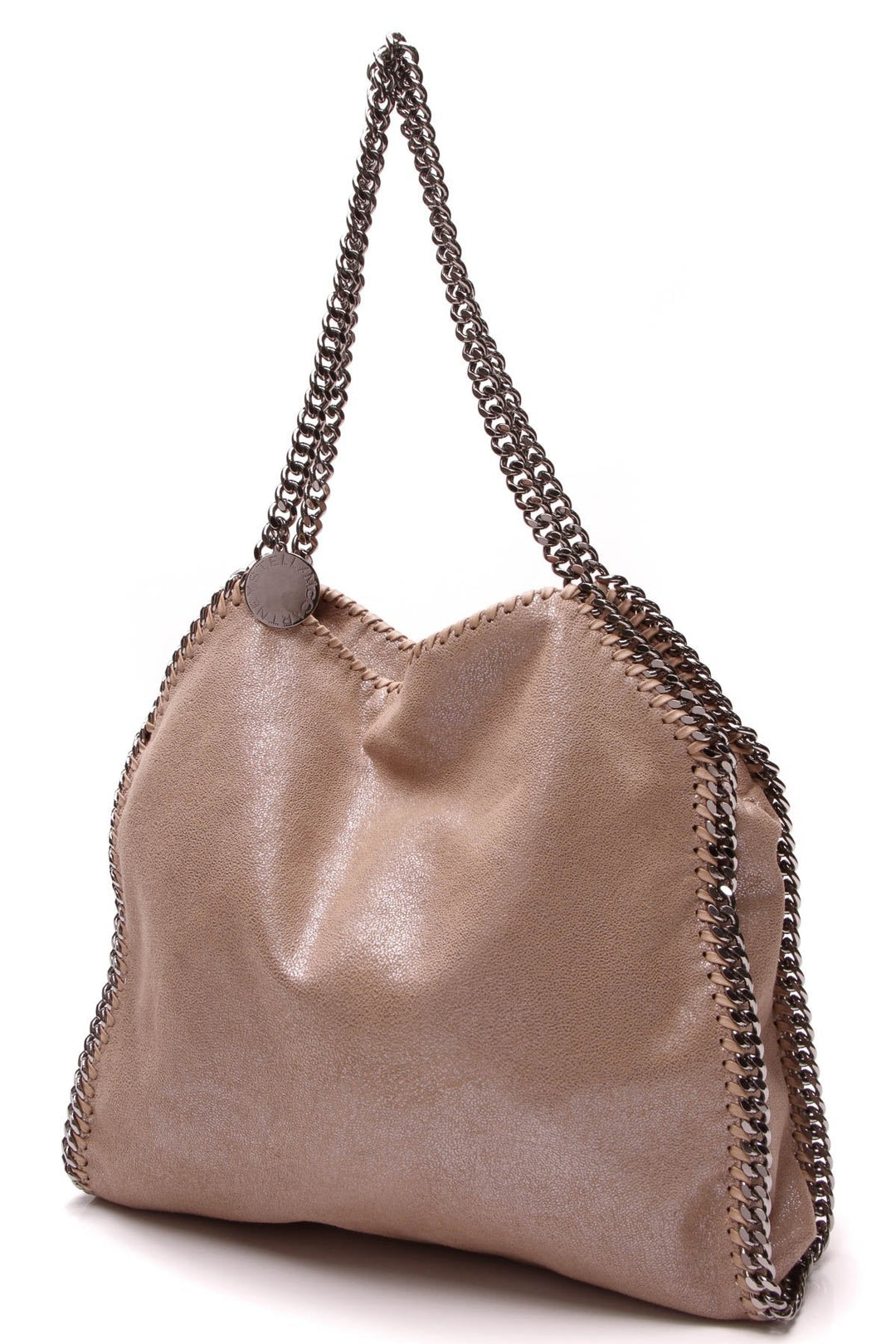 Falabella Chamois Small Tote Bag - Metallic Camel