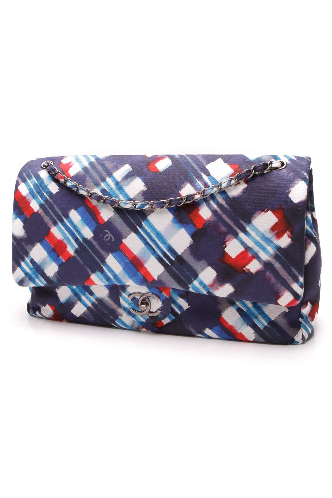 Watercolor Airline Classic XXL Flap Bag - Multicolor Canvas