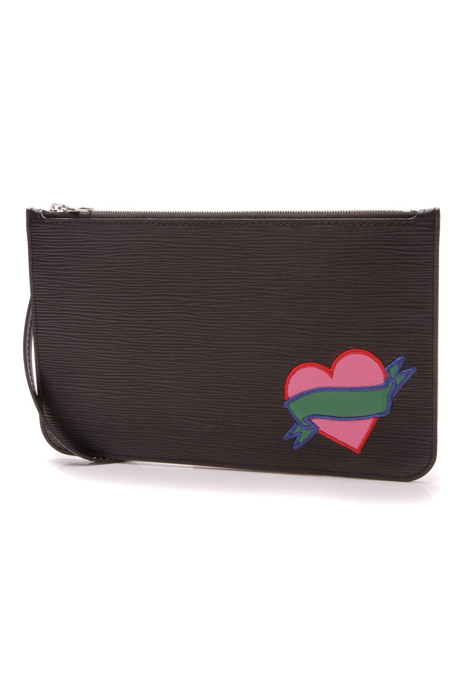 Epi Stickers Neverfull Pouch Wristlet - Black