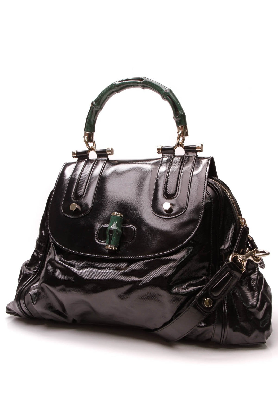 Dialux Pop Top Handle Bag - Black