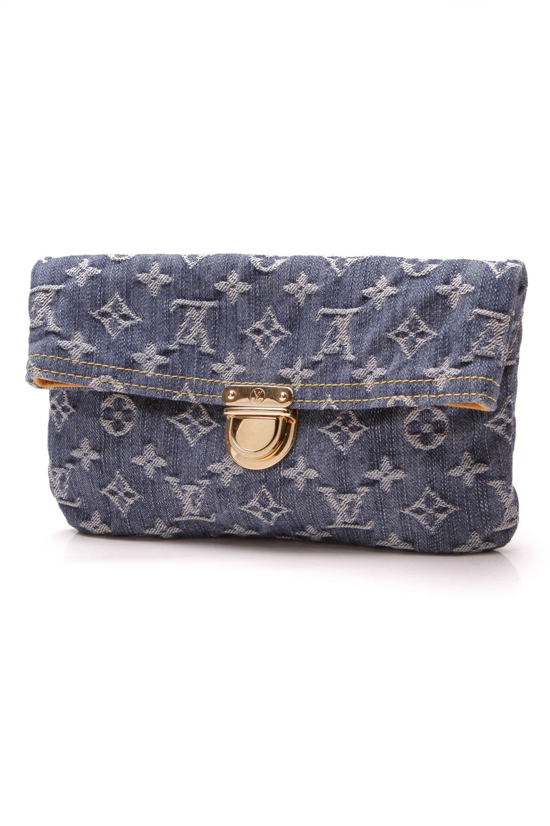 Pochette Clutch Bag - Monogram Denim