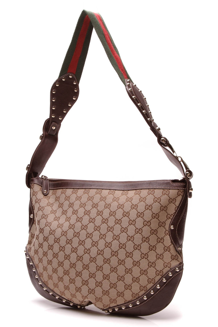 Web Studded Pelham Bag - Signature Canvas